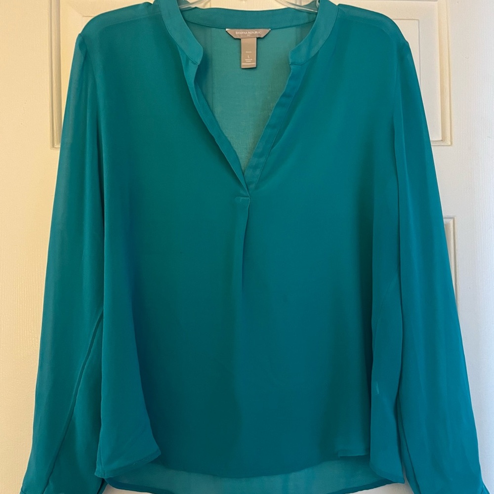 Teal Banana Republic Women's Top